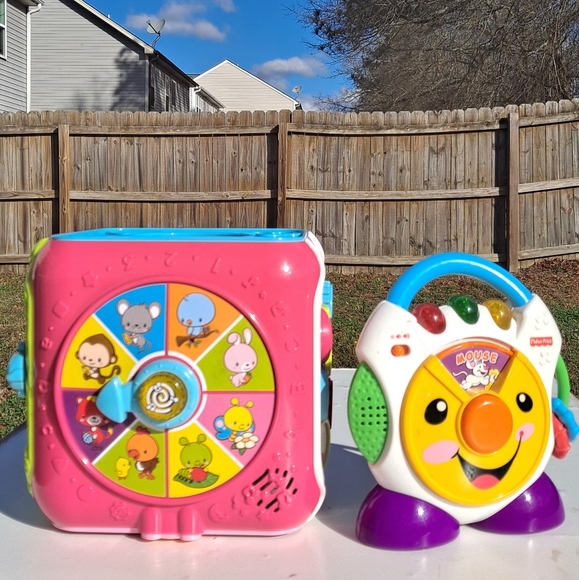 VTech Sort And Discover Activity Cube & Fisher-Price Nursery Rhymes CD Player - Picture 6 of 8